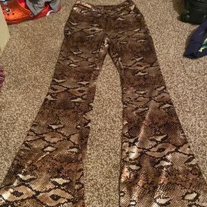 SHEIN snake print pants